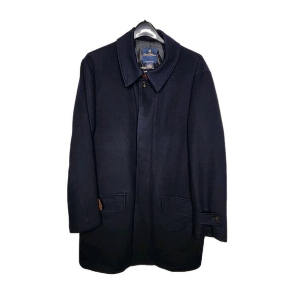 Brooks Brothers x Loro Piana Storm System Navy Mens 100% Wool Jacket Coat XL - Picture 2 of 7